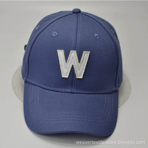 Plain Leather Label Logo Baseball Caps